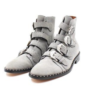 Givenchy Size 9/39 Gray Suede Booties